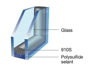 Butylowe termoplastyczne szkło dystansowe z ciepłą krawędzią Szkło izolacyjne 910S Uszczelniacz z gumy butylowej
